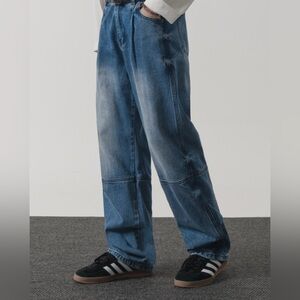Dimitri Black (Korean brand - Musinsa) Domingo Straight Denim Jeans Light Indigo